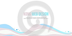 Header website abstract wave style