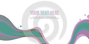 Header website wave style abstract background