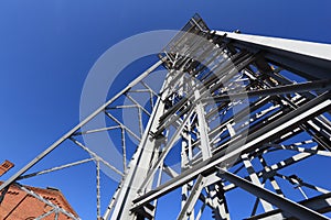 Headframe of coal mine photo