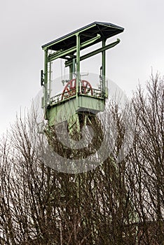 The headframe of Mine Georg in Willroth, Germany