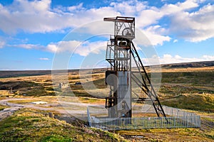 Headgear at Grove Rake Lead Mine