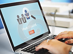 Headhunt Headhunting Hiring Human Resources Concept