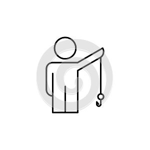 headhunting line icon. Element of business organisation icon for mobile concept and web apps. Thin line headhunting icon can be