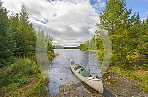 Heading out on a wilderness Lake