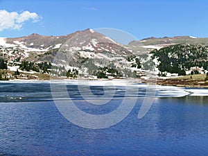 Heading up Beartooth pass, Montana Snow in June photo