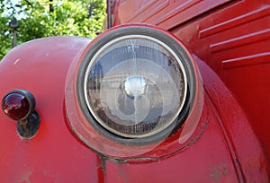 Headlamp close up