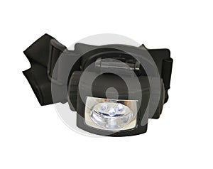 Headlamp flashlight isolated