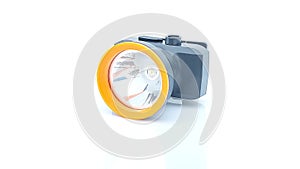 headlamp on isolated white background