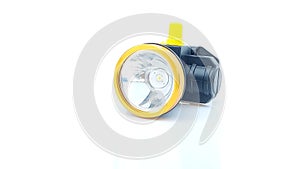 headlamp on isolated white background