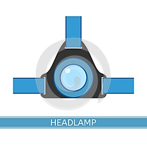 Headlamp Vector Icon