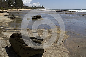 Headland at Caloundra with the rockpools exposed