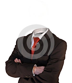 Headless business man photo