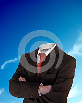 Headless businessman