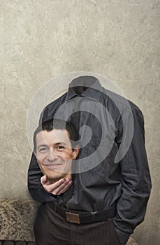 Headless businessman