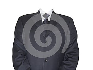 Headless Isolated businessman