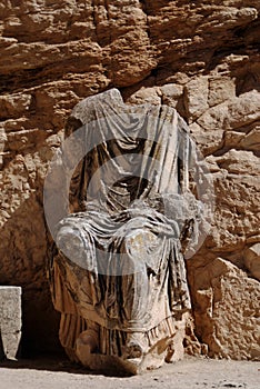 Headless Statue, Dougga, Tunisia photo