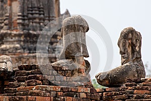 Headless statues of Buddha, Ayutthaya
