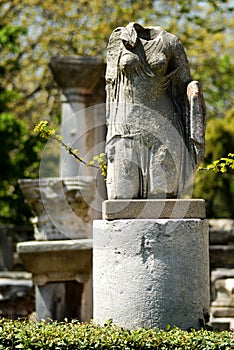 Headless woman statue