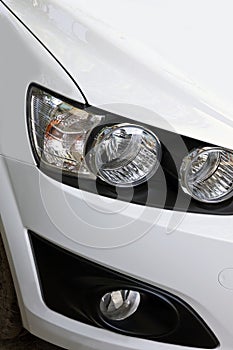 headlight of a car