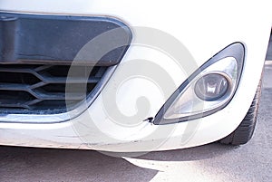 Headlight of car