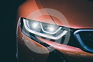 Headlight car Projector/LED of a modern luxury technology