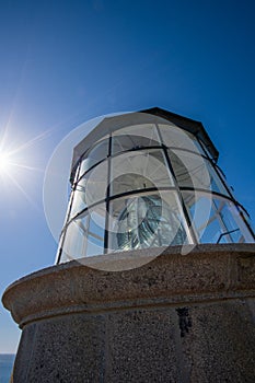 Headlight lens of lighthouse