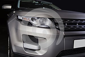 headlight of modern prestigious car