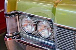 Headlight of a musclecar