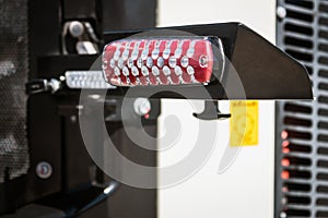 Headlight overall mounted on a tractor