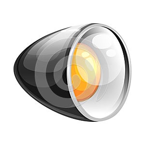 A headlight of a vehicle photo