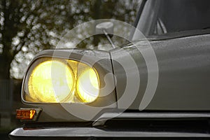 Headlights of a '73 Citroen D
