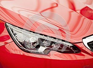 Headlights- new sports car detail