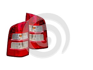 Headlights and taillights Separated from the technology background Car headlight technology white car led system separating from