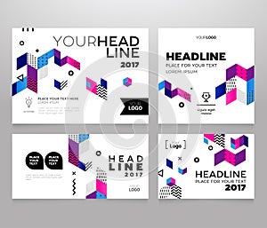 Headline Banner - vector template illustration poster