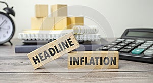 headline inflation on the work table and alarm clock.