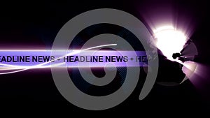 Headline News Global background