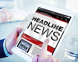 Headline News Top Stories Online Concepts