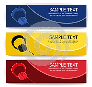 Headphone banners