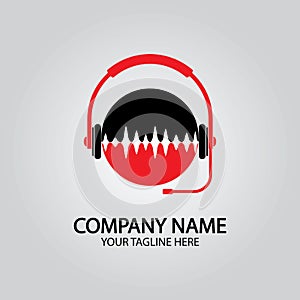 Headphone DJ, Music Studio Recording, Soundwave Logo Design Inspiration