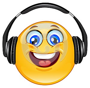 Headphone emoticon photo