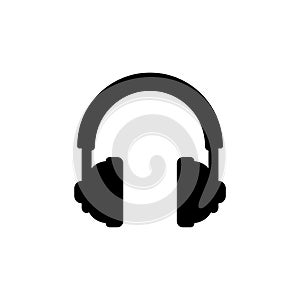 Headphone headset icon isolated on white background