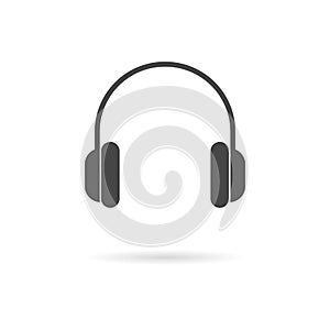 Headphone icon vector