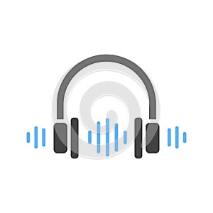 Headphone icon vector image.