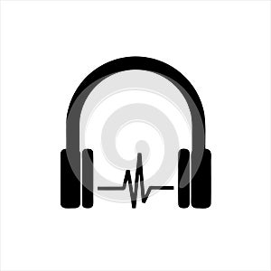 Headphone icon . Headphone icon vector. Headphone icon isolated on white background.