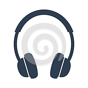 Headphone icon on white background