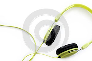 Headphone on white background