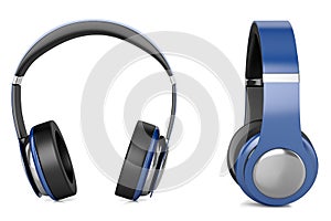 Headphones blue