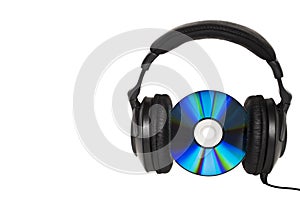 Headphones with CD - Music concept