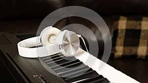 Headphones on Digital Piano