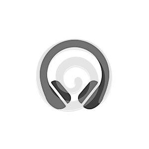Headphones earphones vector icon